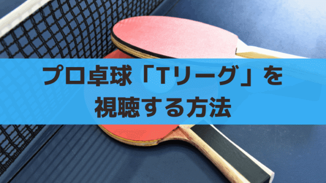 プロ卓球「ノジマTリーグ」2024を見る方法、早田ひな/平野美宇/張本美和/張本智和出場予定