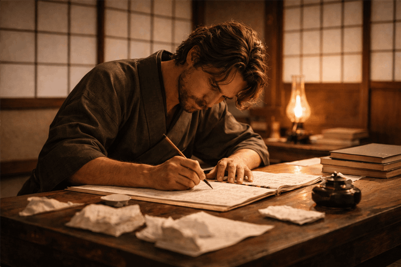 「ばけばけ」第115話｜ヘブンが「東の国から」を書き上げる