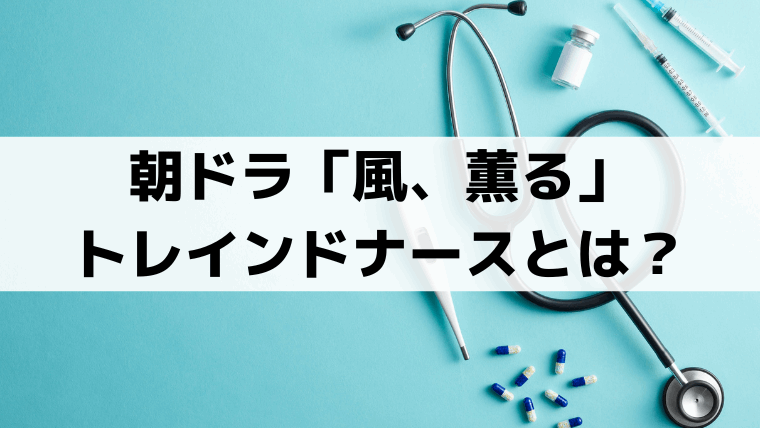 トレインドナースとは？「風、薫る」看護婦・看病婦との違いと実在モデルとの関係