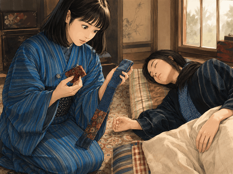 「風、薫る」【第80話】直美のお守りと同じ柄の髪飾りを文が持っていた