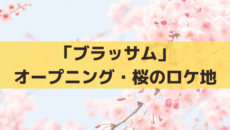 「ブラッサム」オープニングの桜のロケ地・ダンスはどこ？滋賀県の撮影場所を考察